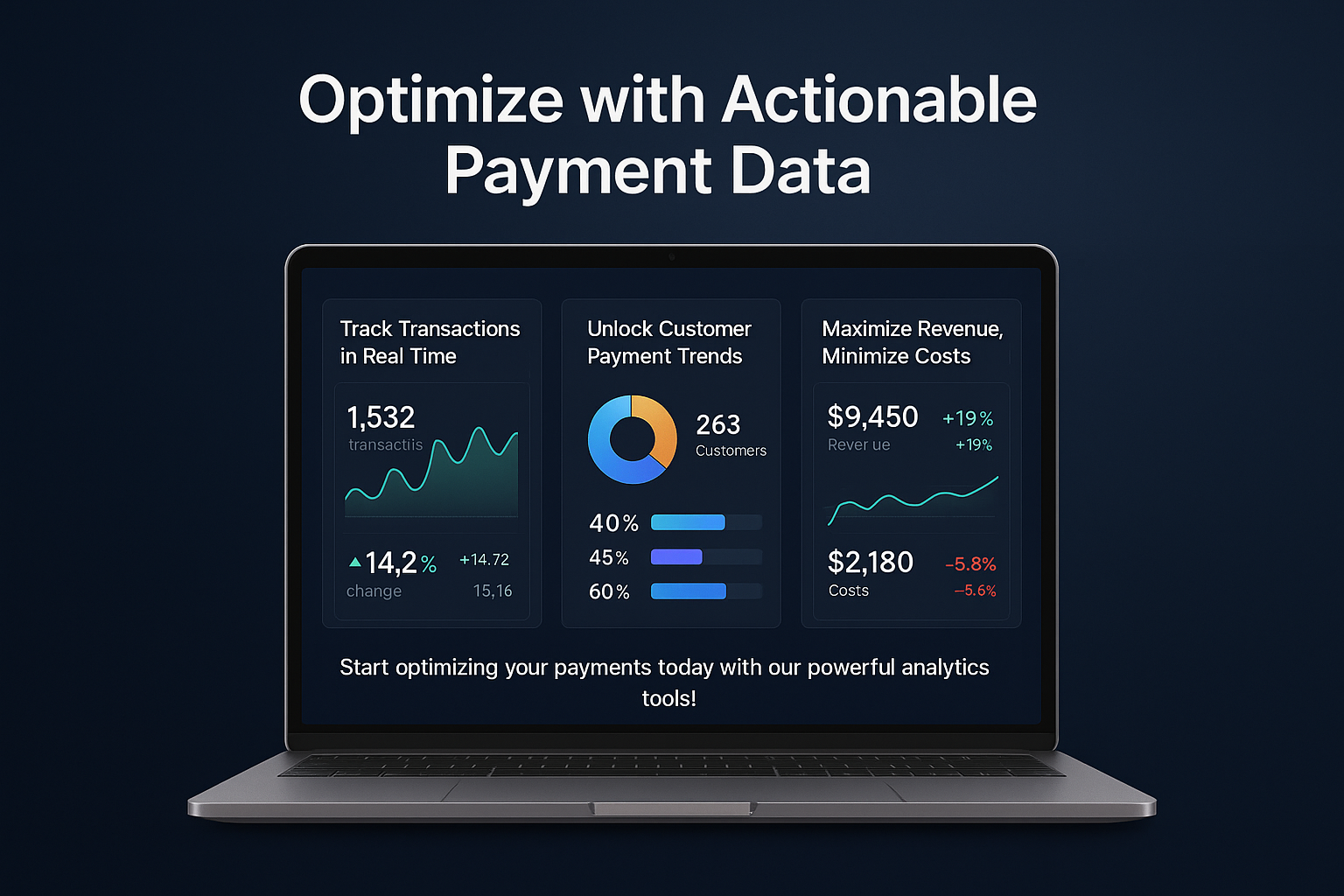BCTPay analytics dashboard showing payment data insights and business metrics