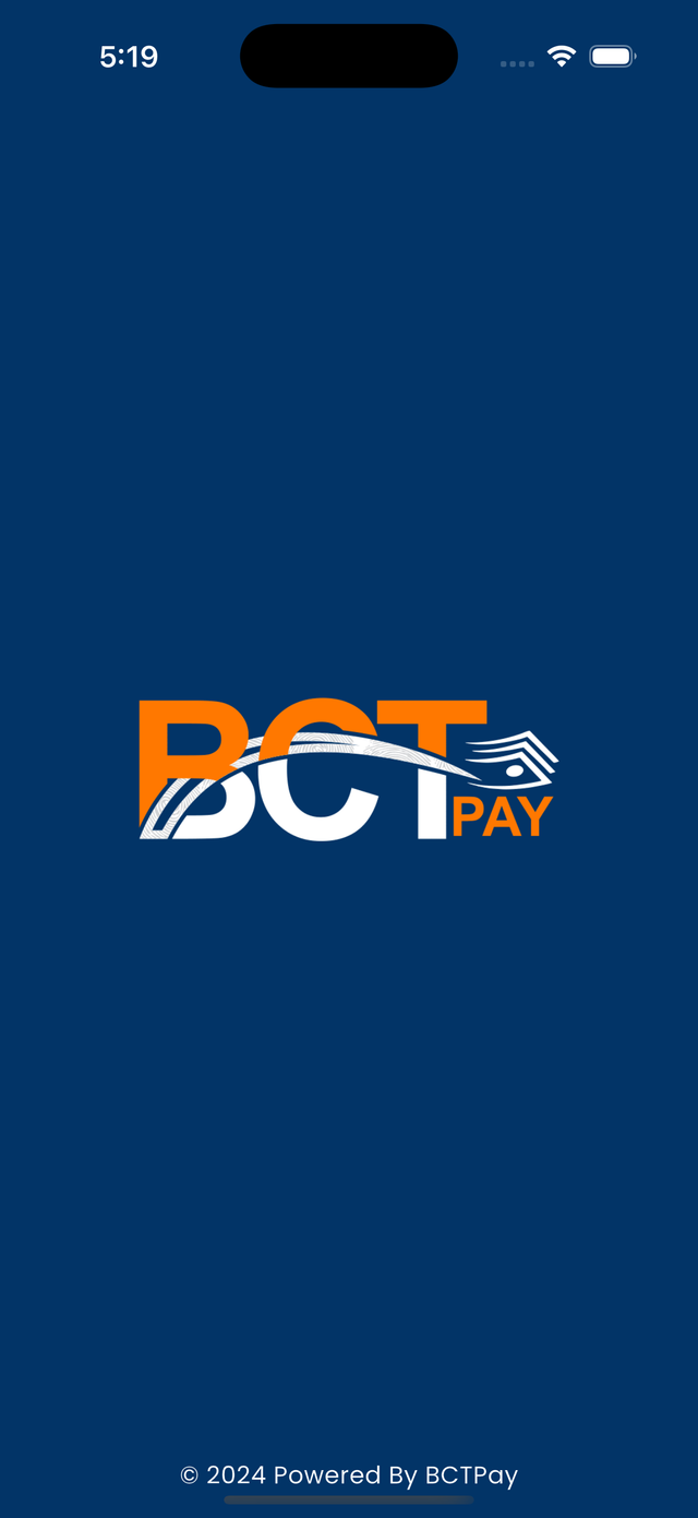 BCTPay payment screen
